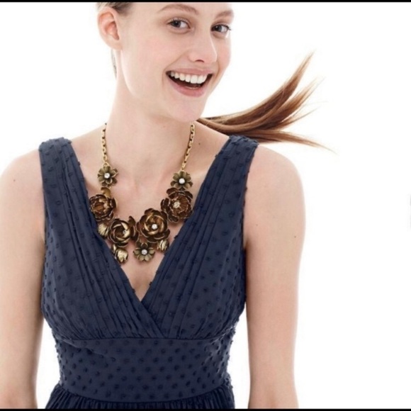 J crew Chunky Wildflower Necklace - Picture 1 of 7
